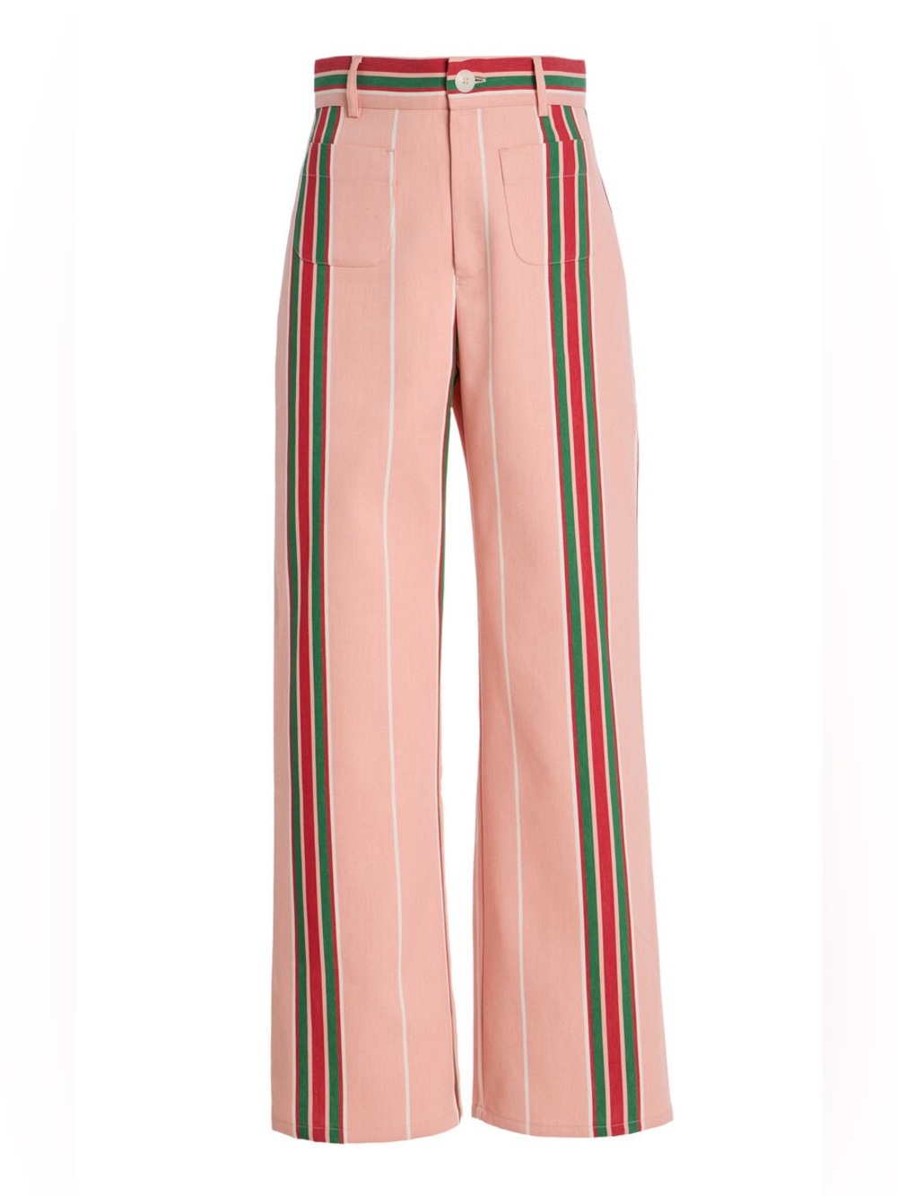 LA VESTE Riviera Pippi Striped Cotton Pants